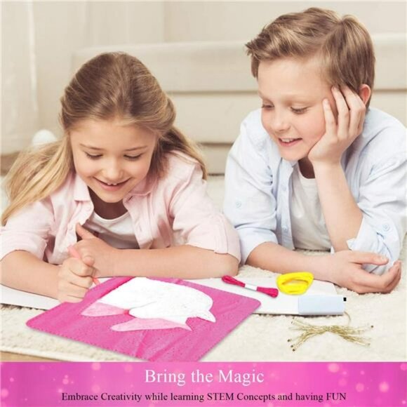 Unicorn Pillow Sewing kit for Kids Ages 8-12 - Easy Kids Crafts for Girls & Boys - Picture 4 of 6